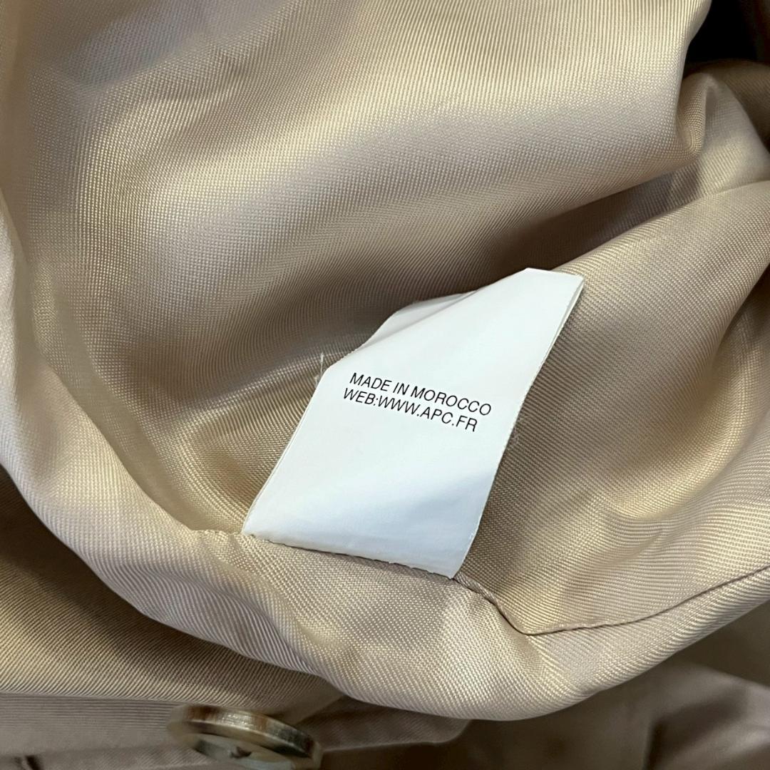 00s A.P.C. アーペーセー モロッコ製 トレンチコート XS N734