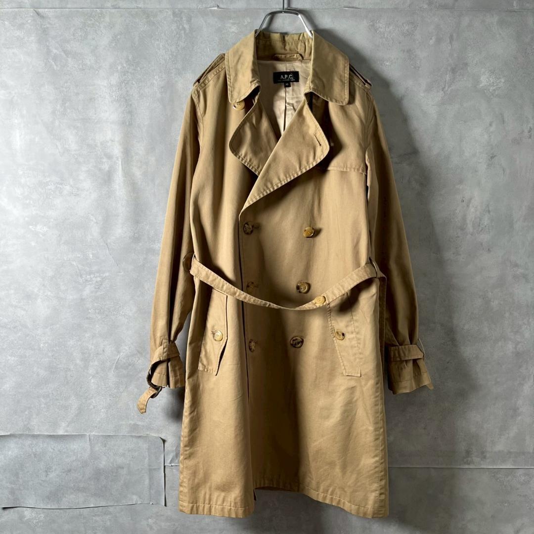 00s A.P.C. アーペーセー モロッコ製 トレンチコート XS N734