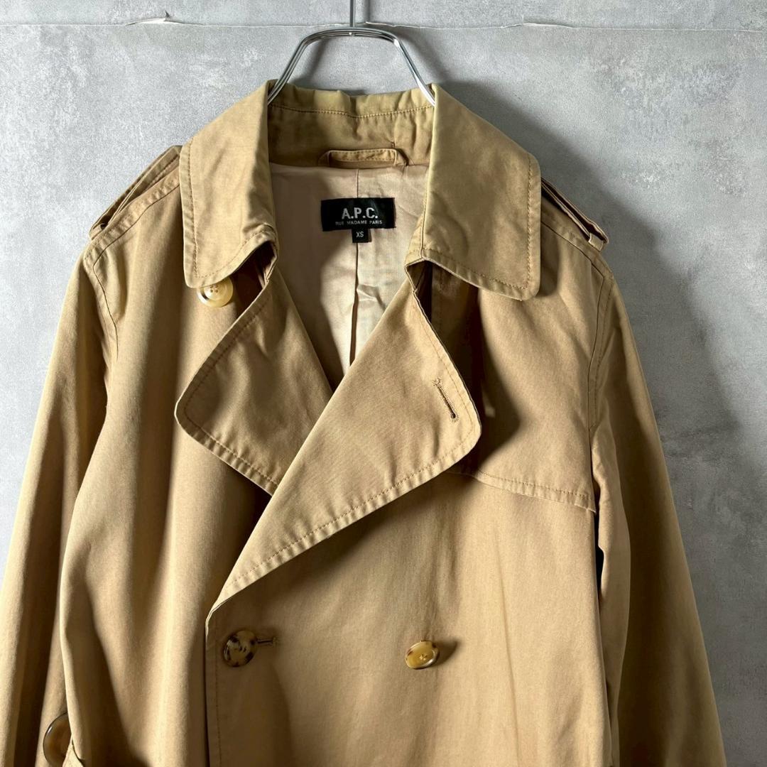 00s A.P.C. アーペーセー モロッコ製 トレンチコート XS N734