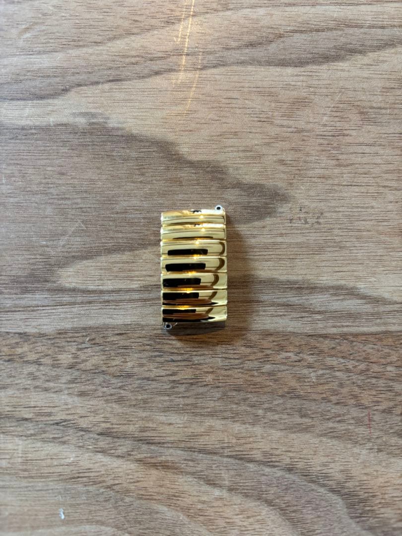 ハミルトン ベンチュラ 純正 蛇腹ベルト 17㎜ ゴールド 腕時計 伸縮バンド