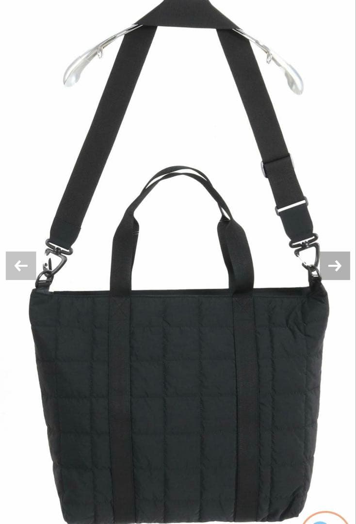 ADAMPATEK/スクエアキルトビッグショルダートートバッグ