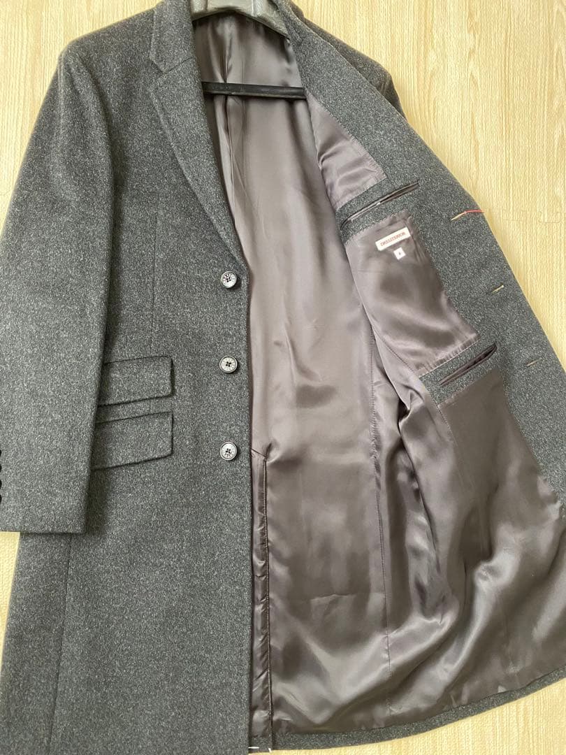 DRESSTERIOR カシミヤ チェスターコートD.GRAY新品未使用