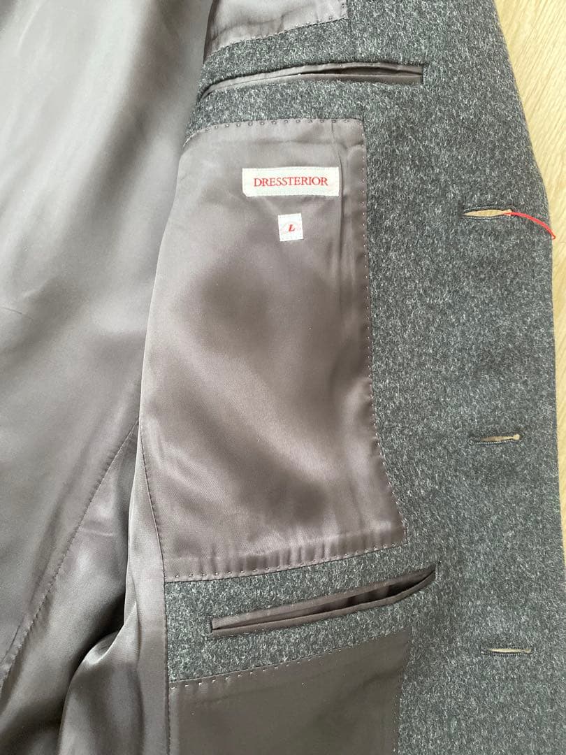 DRESSTERIOR カシミヤ チェスターコートD.GRAY新品未使用