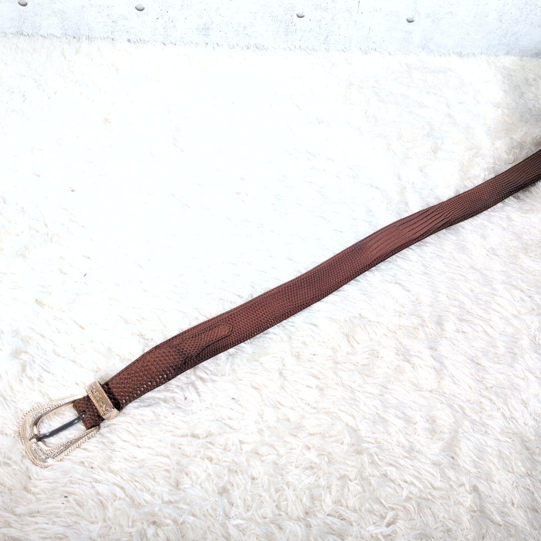 【箱,保存袋付き 美品】ブルネロクチネリ　プンターレ　ベルト　SV800　型押し