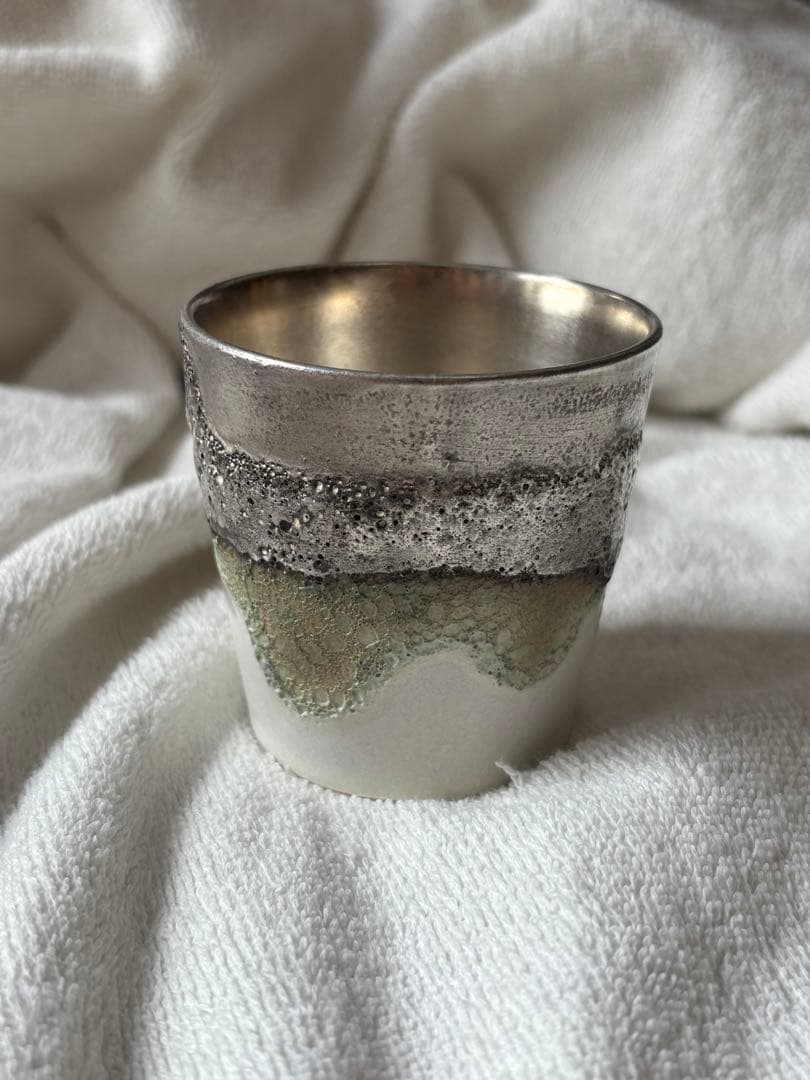 【新品未使用】福村龍太 銀彩カップ