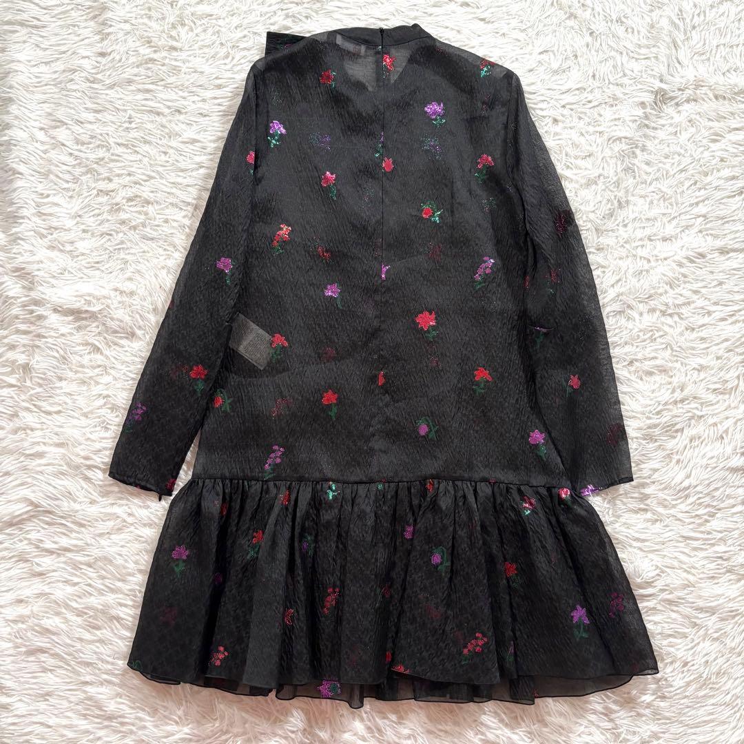 試着のみ✨レッドヴァレンティノ　フィルクーペオーガンザ ミニワンピース　シアー