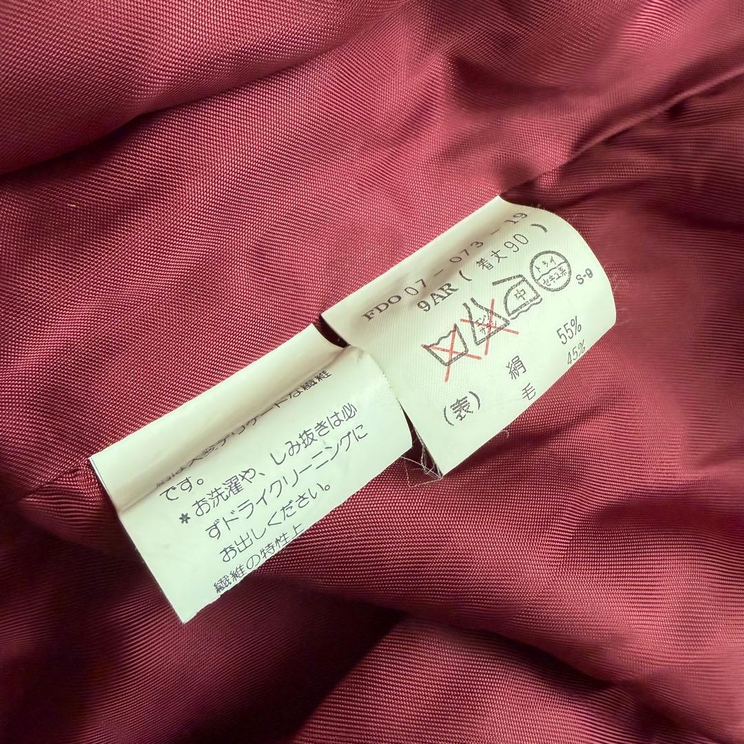 希少極美品　バーバリー　トレンチコート　金タグ　チェック総柄　ボルドー裏地　絹