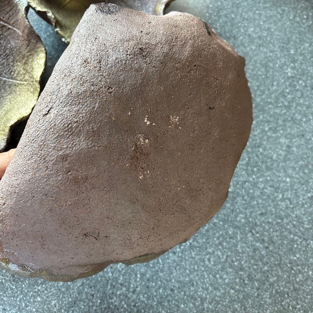 信楽焼　ゴールド皿3枚