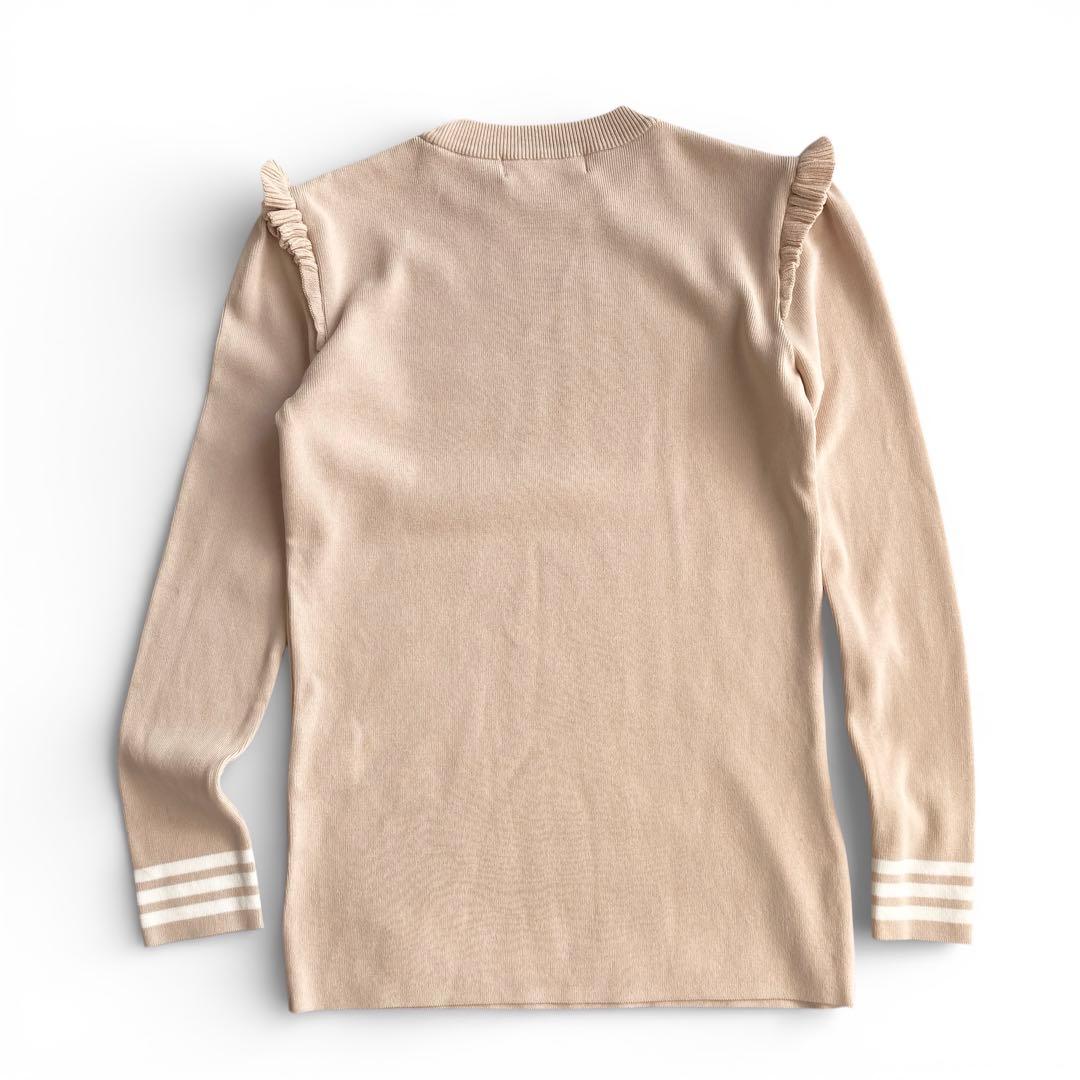 ボーダーズアットバルコニー BASIC BORDER TOP フリル レーヨン