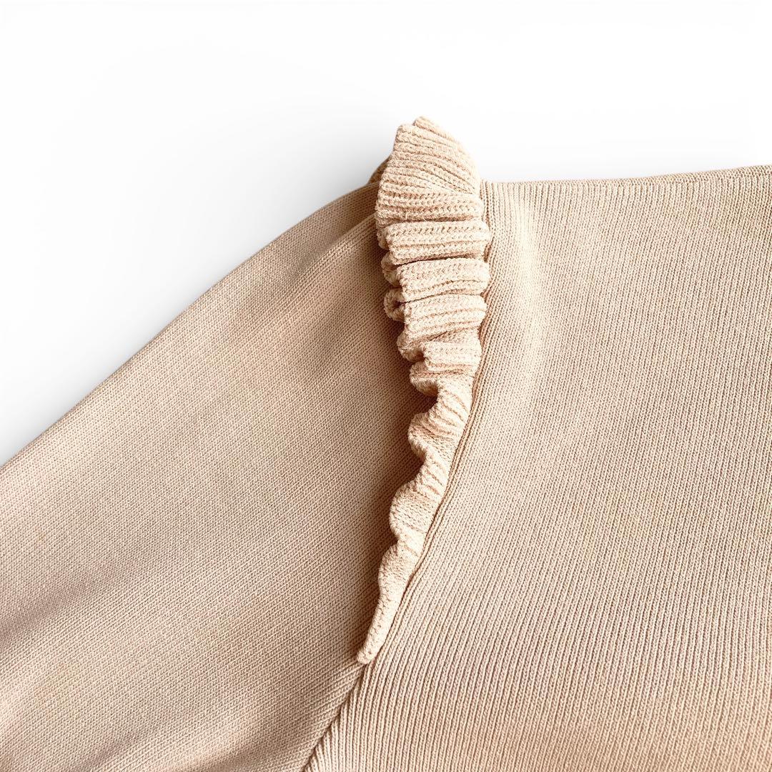 ボーダーズアットバルコニー BASIC BORDER TOP フリル レーヨン