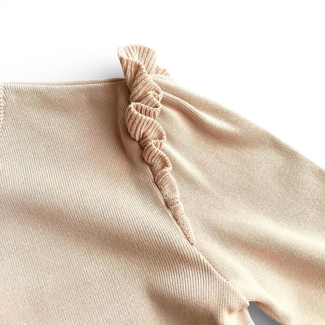 ボーダーズアットバルコニー BASIC BORDER TOP フリル レーヨン