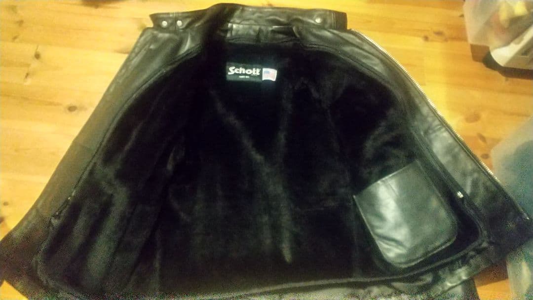 超美品‼️最新型schott641 40インチ　ライダースインナーボア付