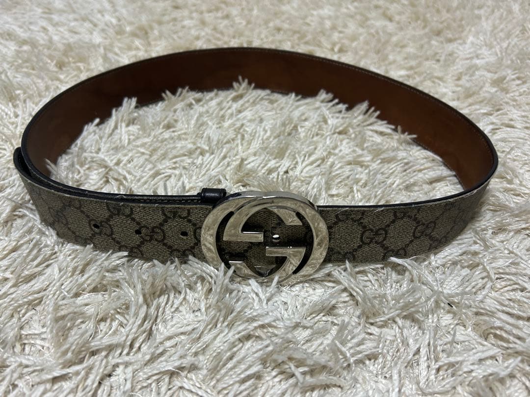 Gucci ベルト ダブルGロゴ ベージュ