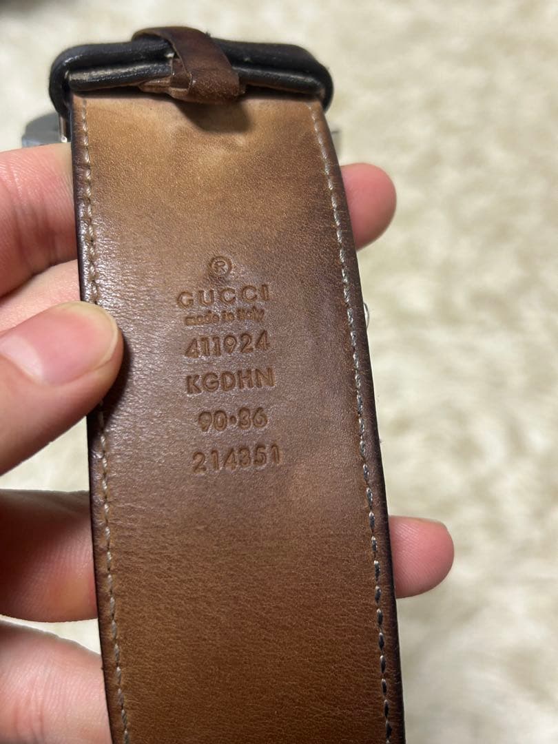 Gucci ベルト ダブルGロゴ ベージュ