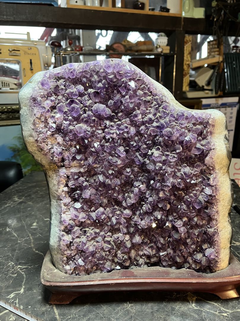 アメジスト、紫水晶、パワーストーン、宝石、約30センチ