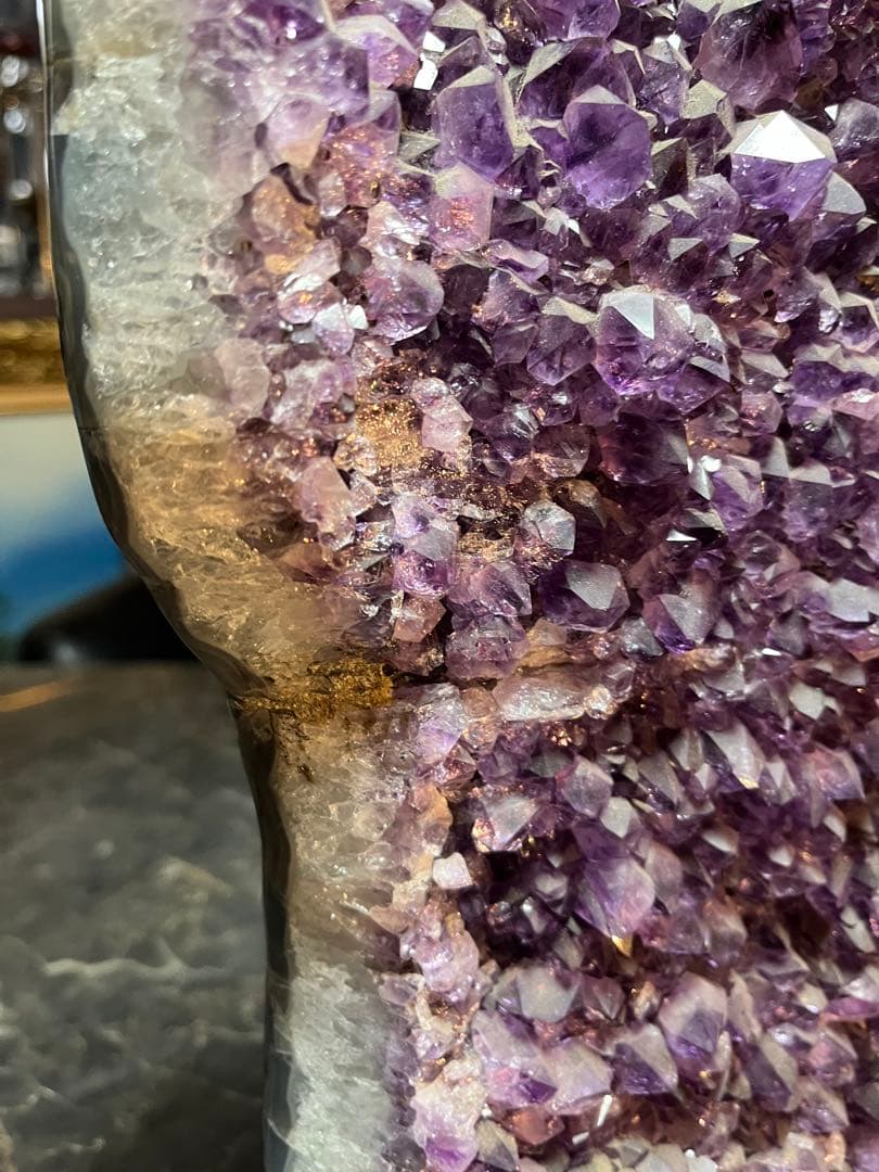 アメジスト、紫水晶、パワーストーン、宝石、約30センチ