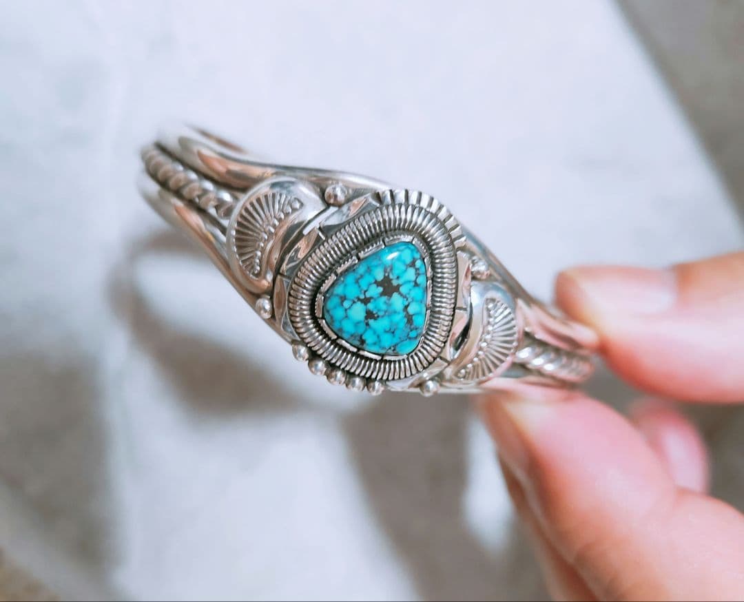 最終値下げ！！ターコイズ　シルバー　バングル