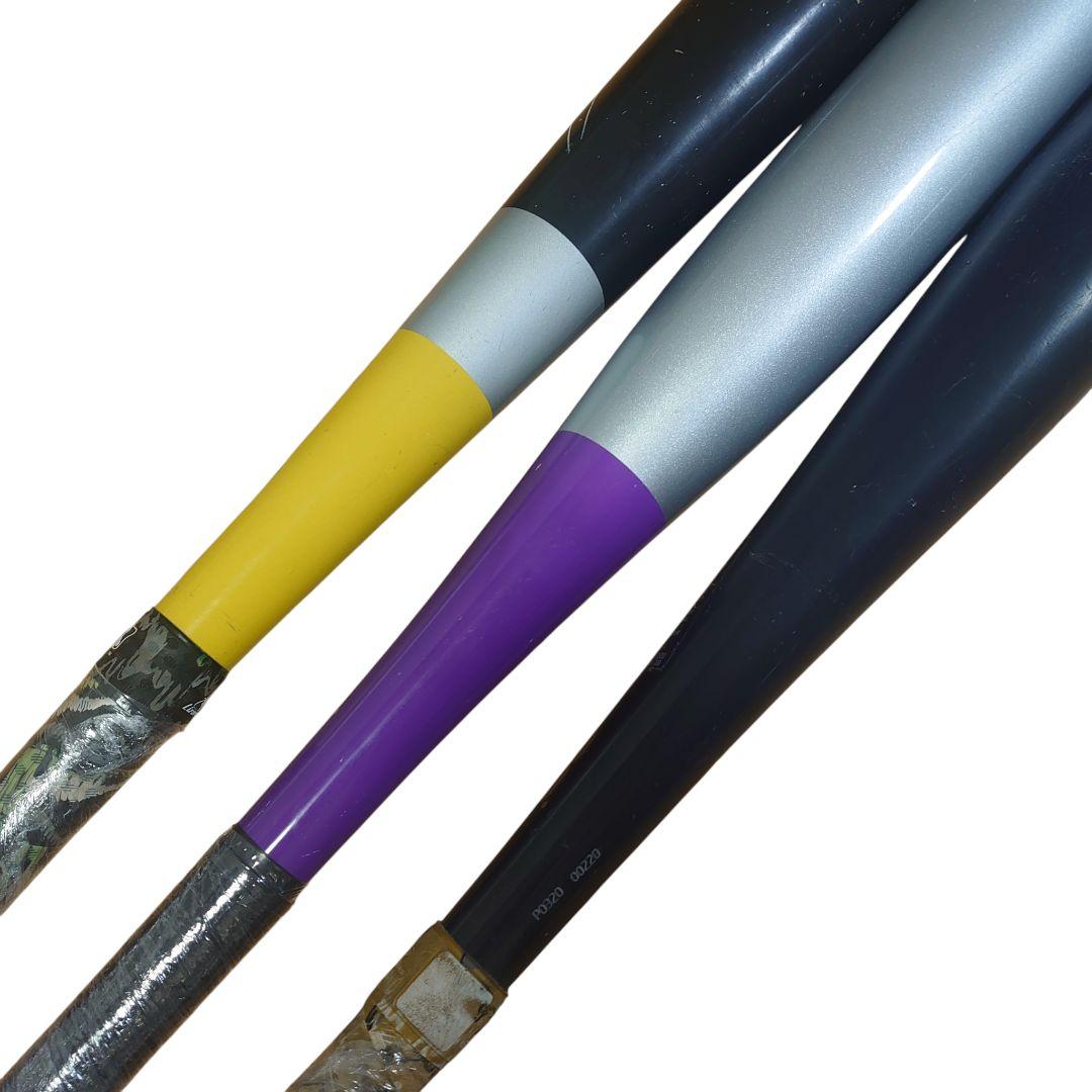 軟式少年 野球バット 3本セット asics mizuno