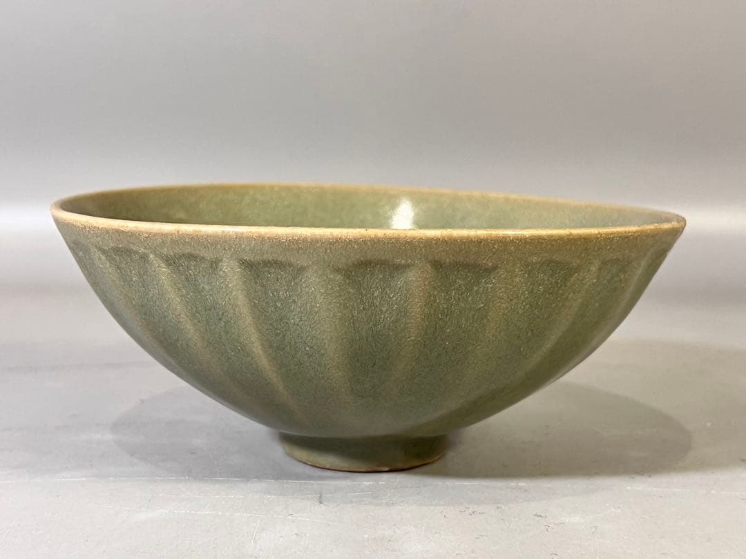 DT644 古い 中国 唐物 青磁 碗 茶道具