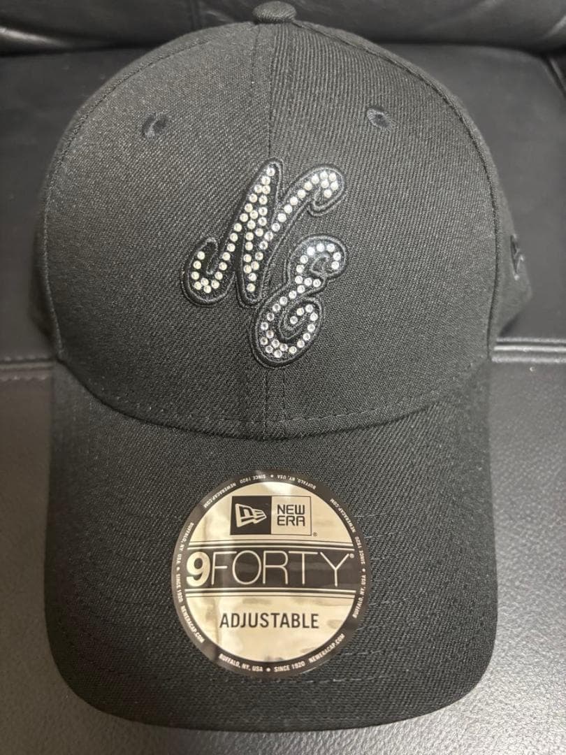 9FORTY Rhinestone ラインストーン クラシックロゴ ブラック