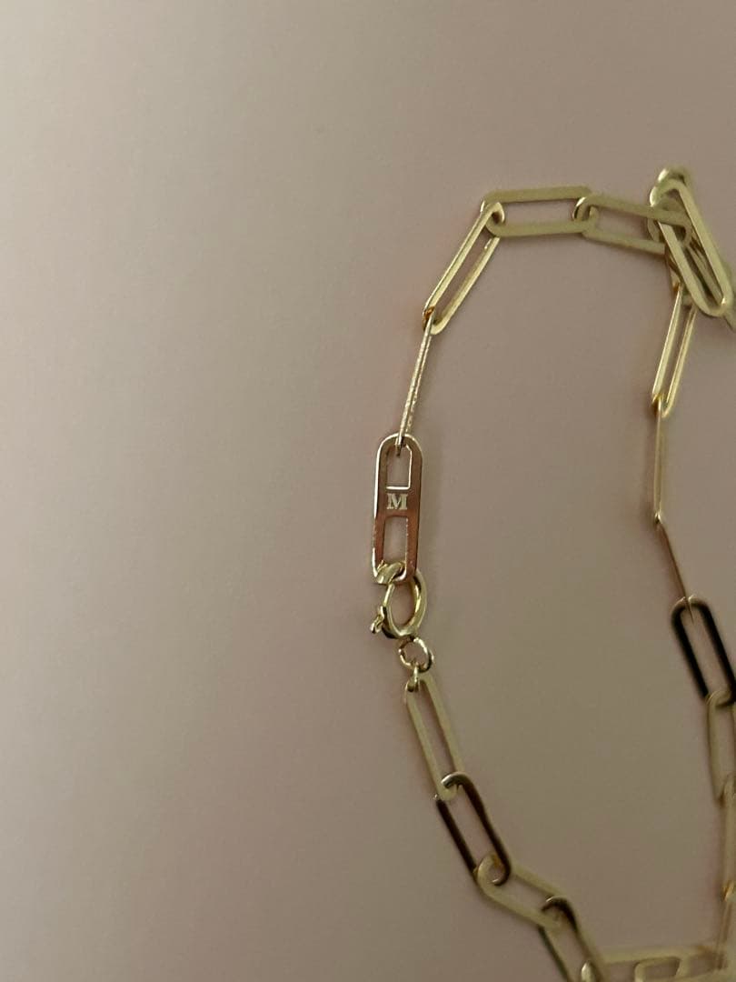 【tk_compass】マグノリアホワイトK10ブレス&チャーム2点セット