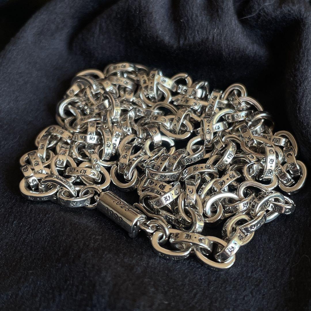 ノーブランド ペーパーチェーン ネックレス シルバー silver９２５