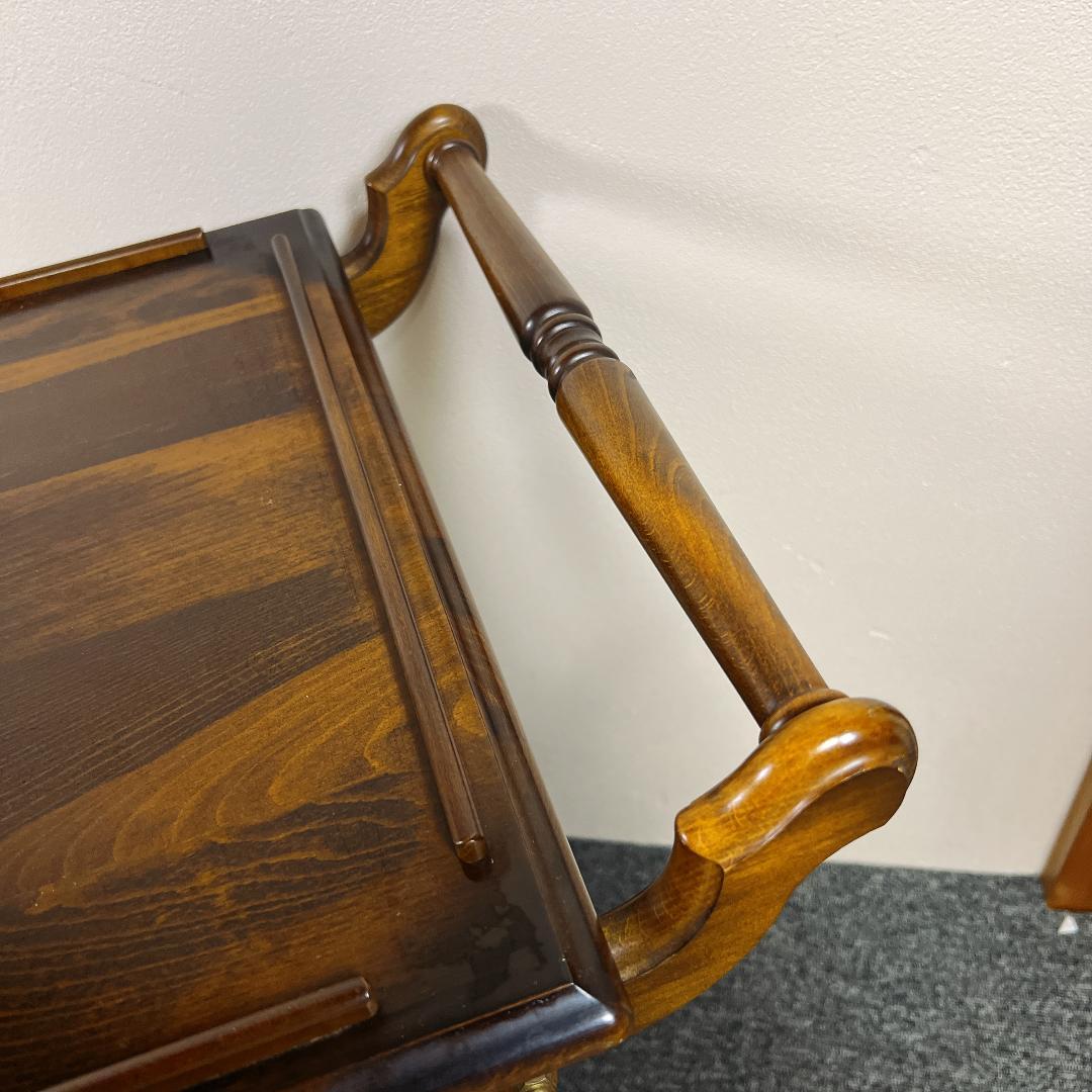 稀少 オールド カリモク ワゴン キッチンワゴン テーブル キャスター付