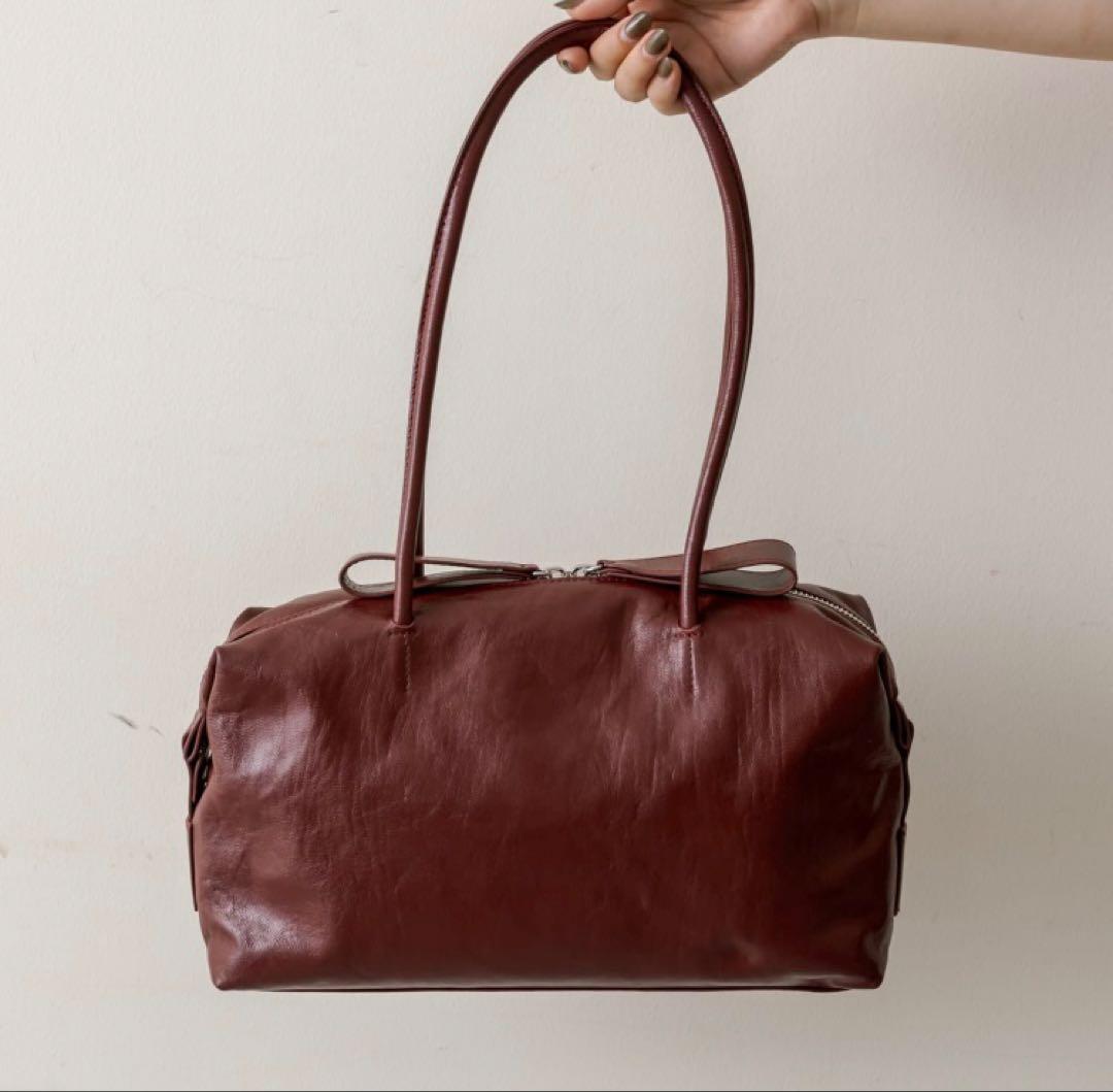 イアパピヨネ⭐︎ロングハンドルボストン　ボルドー