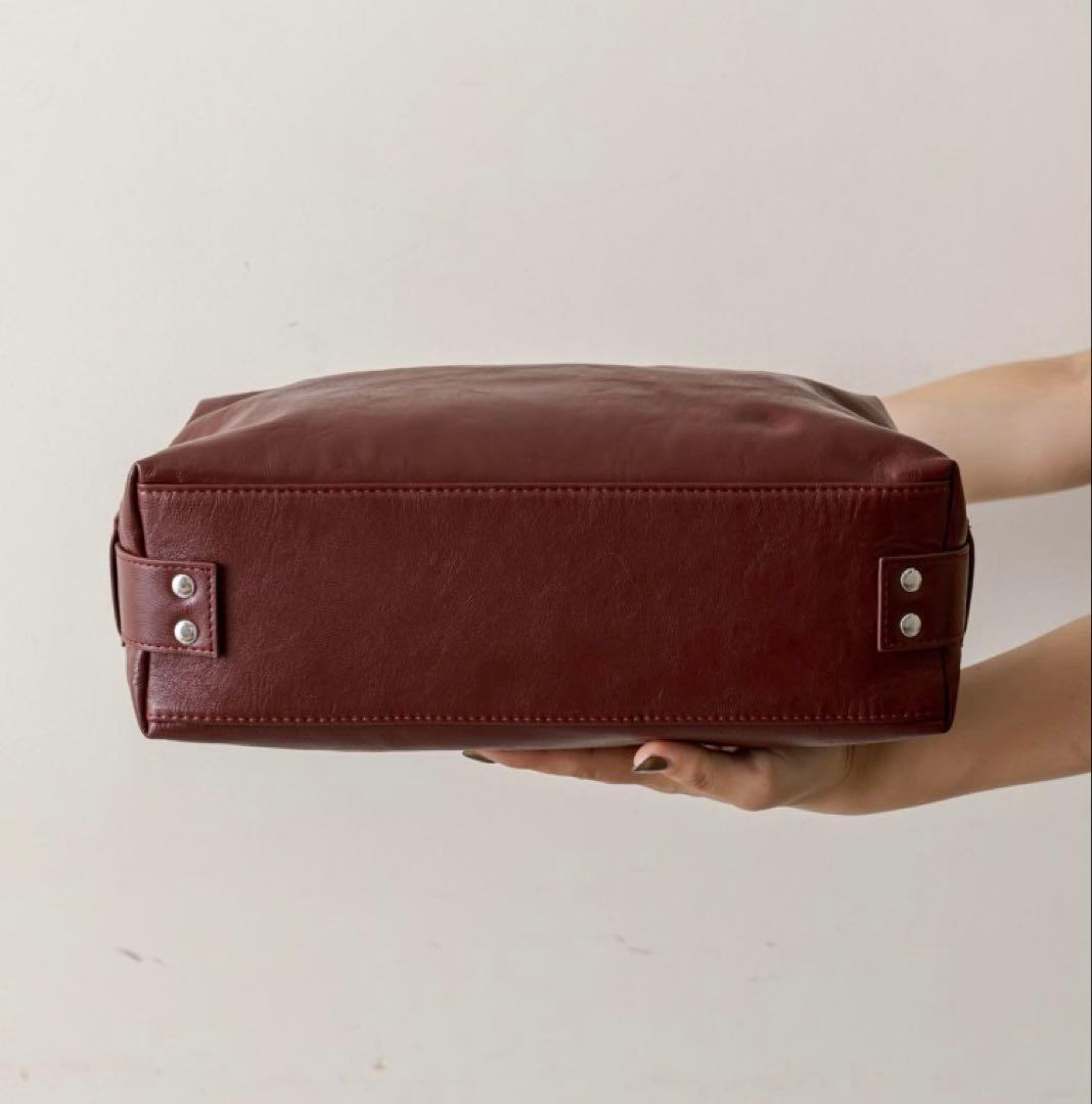 イアパピヨネ⭐︎ロングハンドルボストン　ボルドー