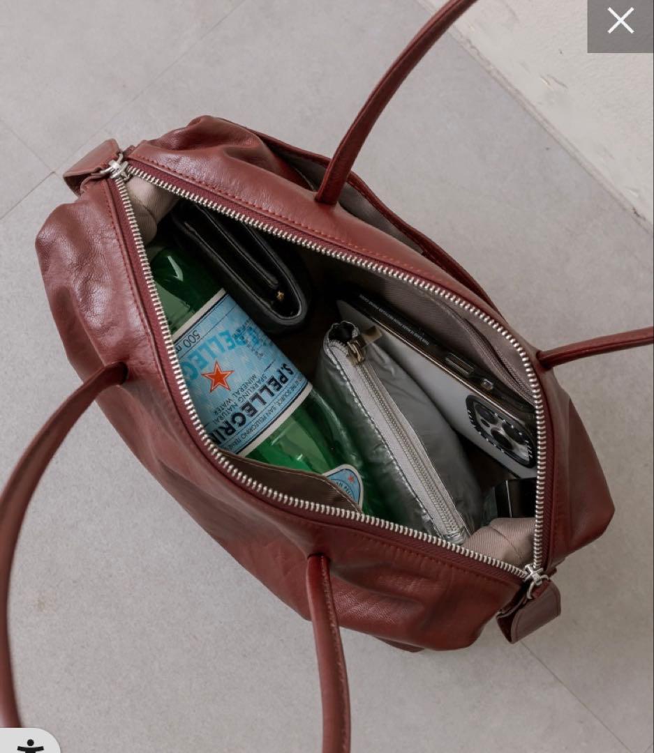 イアパピヨネ⭐︎ロングハンドルボストン　ボルドー