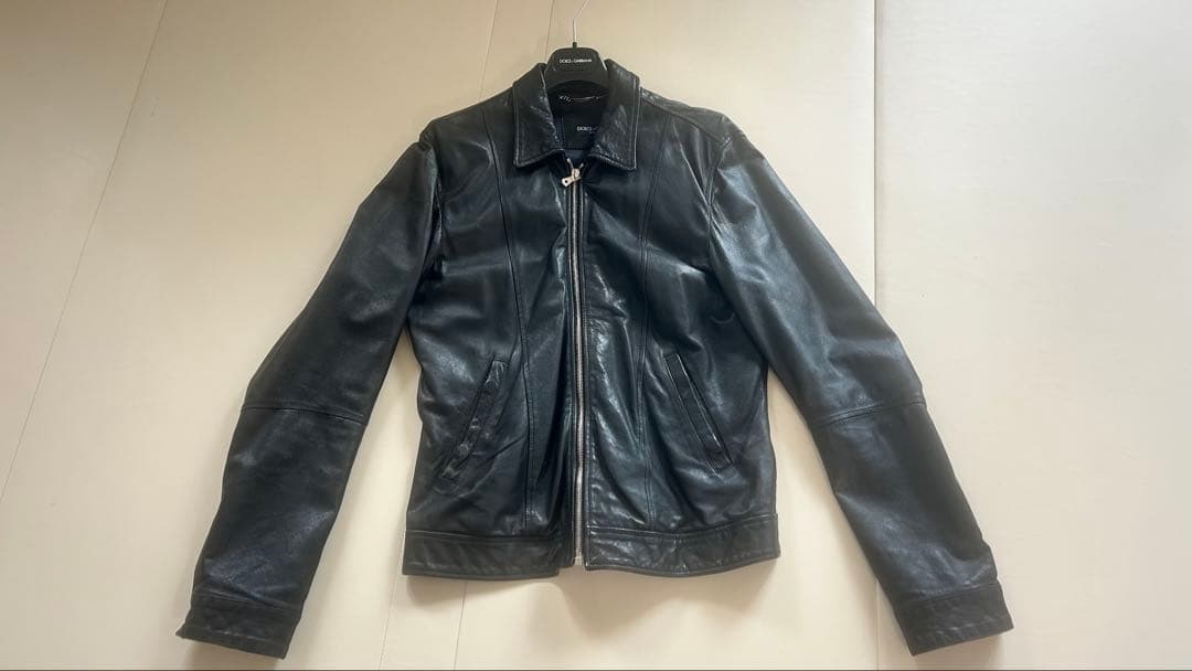 F*7様 DOLCE&GABBANA ブラックレザージャケット