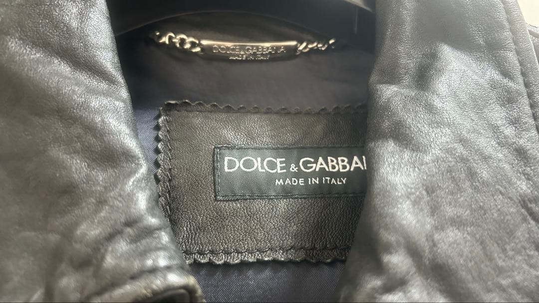 F*7様 DOLCE&GABBANA ブラックレザージャケット