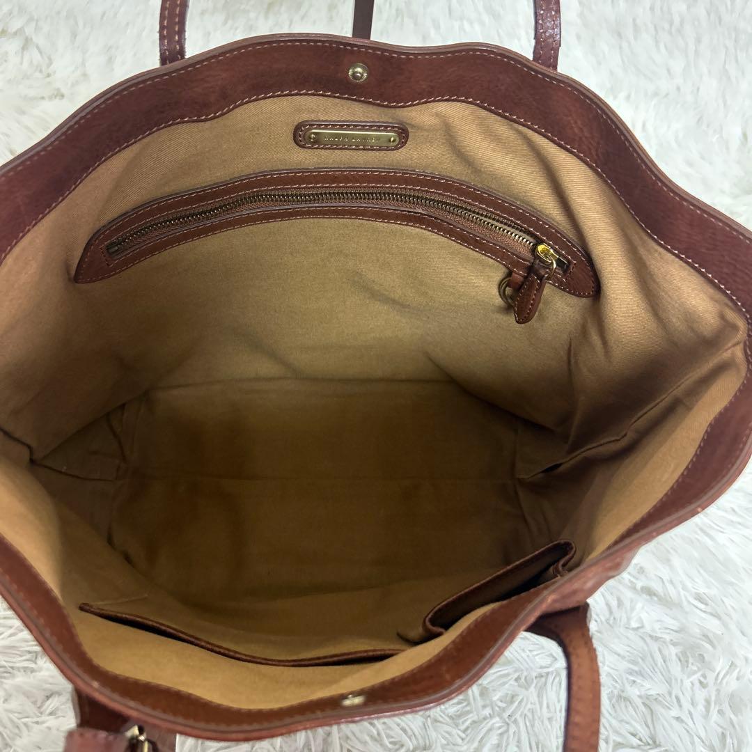 【美品】ラルフローレン オールレザー　トートバッグ ビッグポニー　チャーム