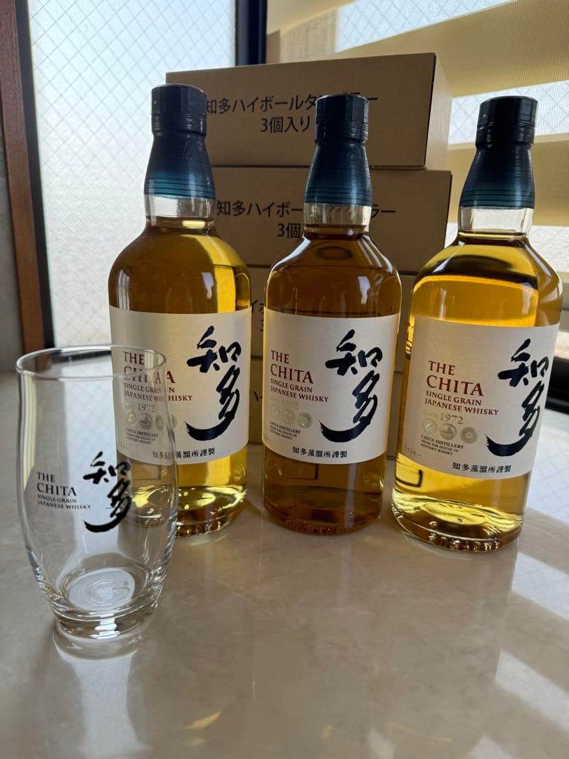 サントリー知多700ml 3本、知多ハイボールタンブラー335ml 12個セット