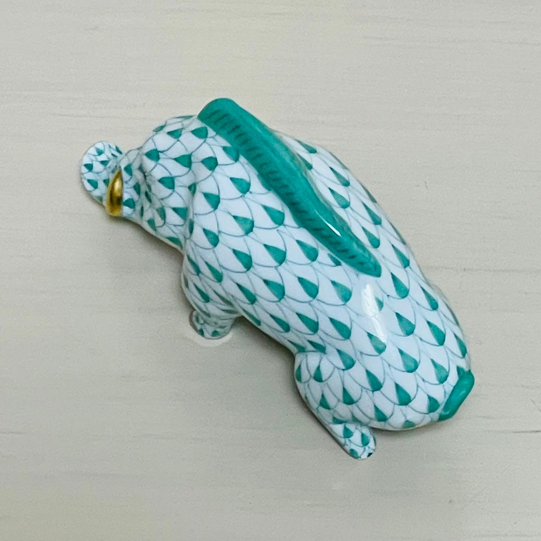 Herend ヘレンド 干支 2007年 亥 フィギュリン 置物 グリーン