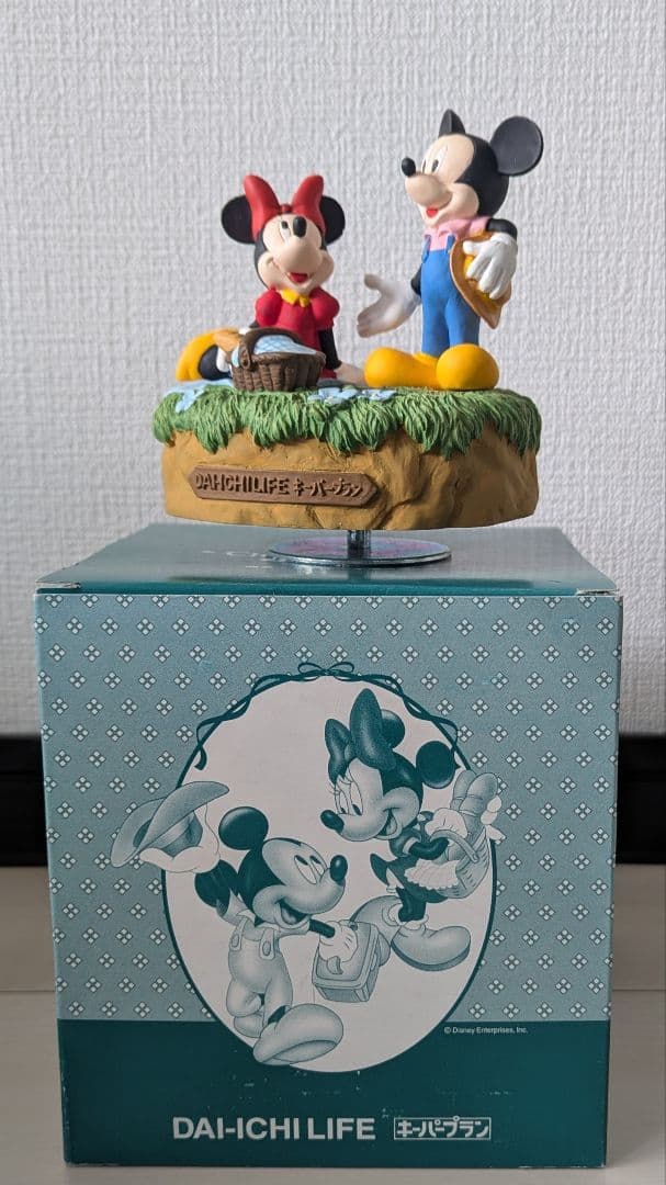 【非売品】Disney ミッキー＆ミニーオルゴール 第一生命ノベルティ