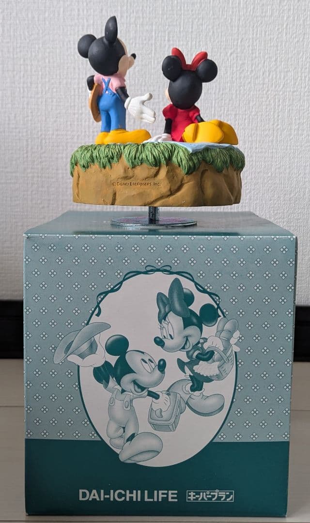 【非売品】Disney ミッキー＆ミニーオルゴール 第一生命ノベルティ