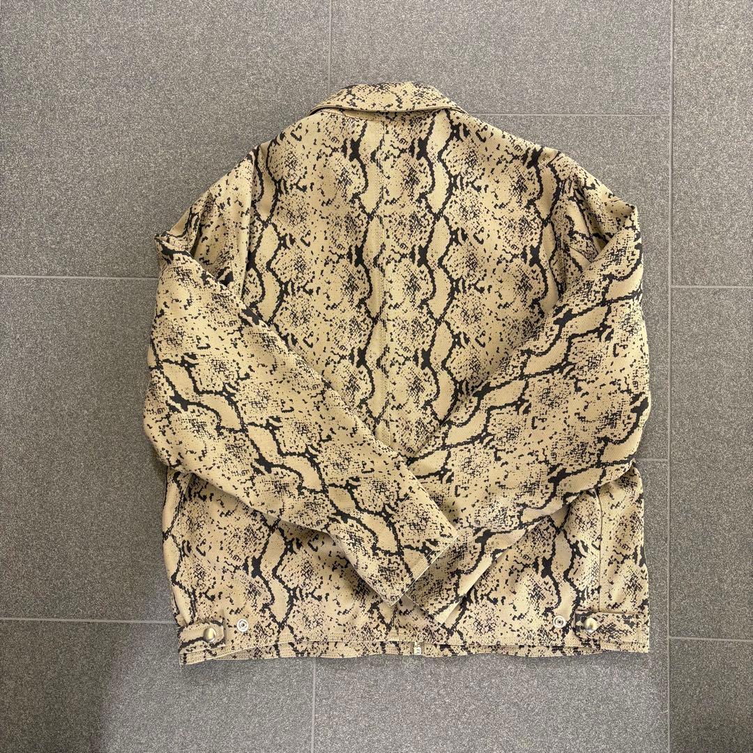 ジャケット・アウター stussy garage gabardine jacket snake
