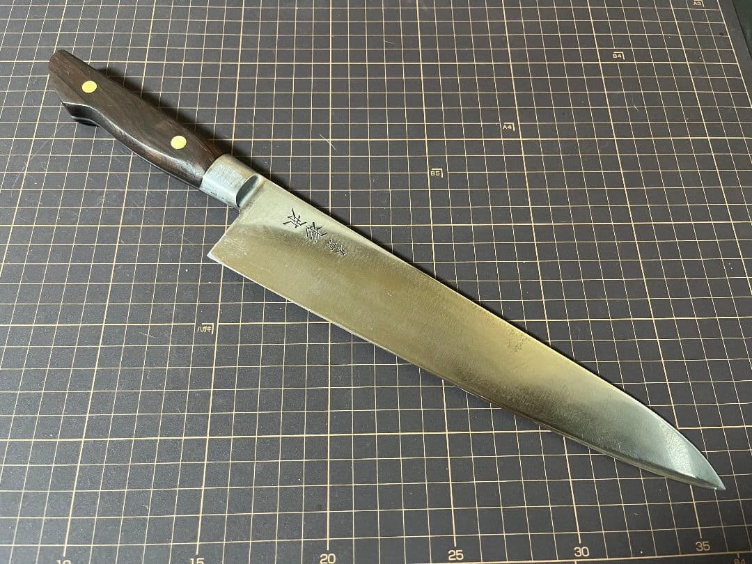 東京杉本 牛刀包丁 全鋼 包丁 刃渡り24cm 研ぎ澄み