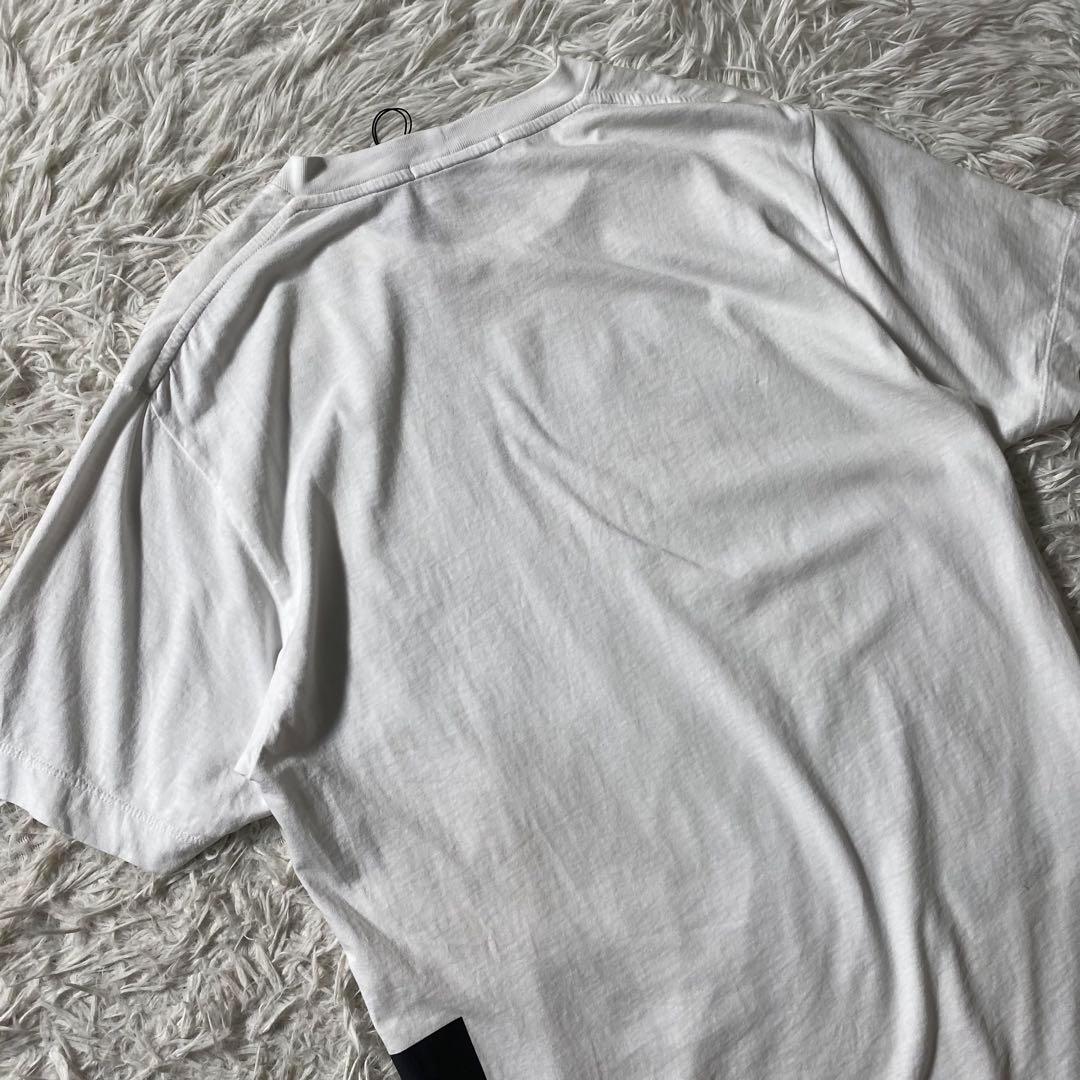 【新品未使用】ストーンアイランド　Tシャツ　プリント　ボックスロゴ　タグ付き　L