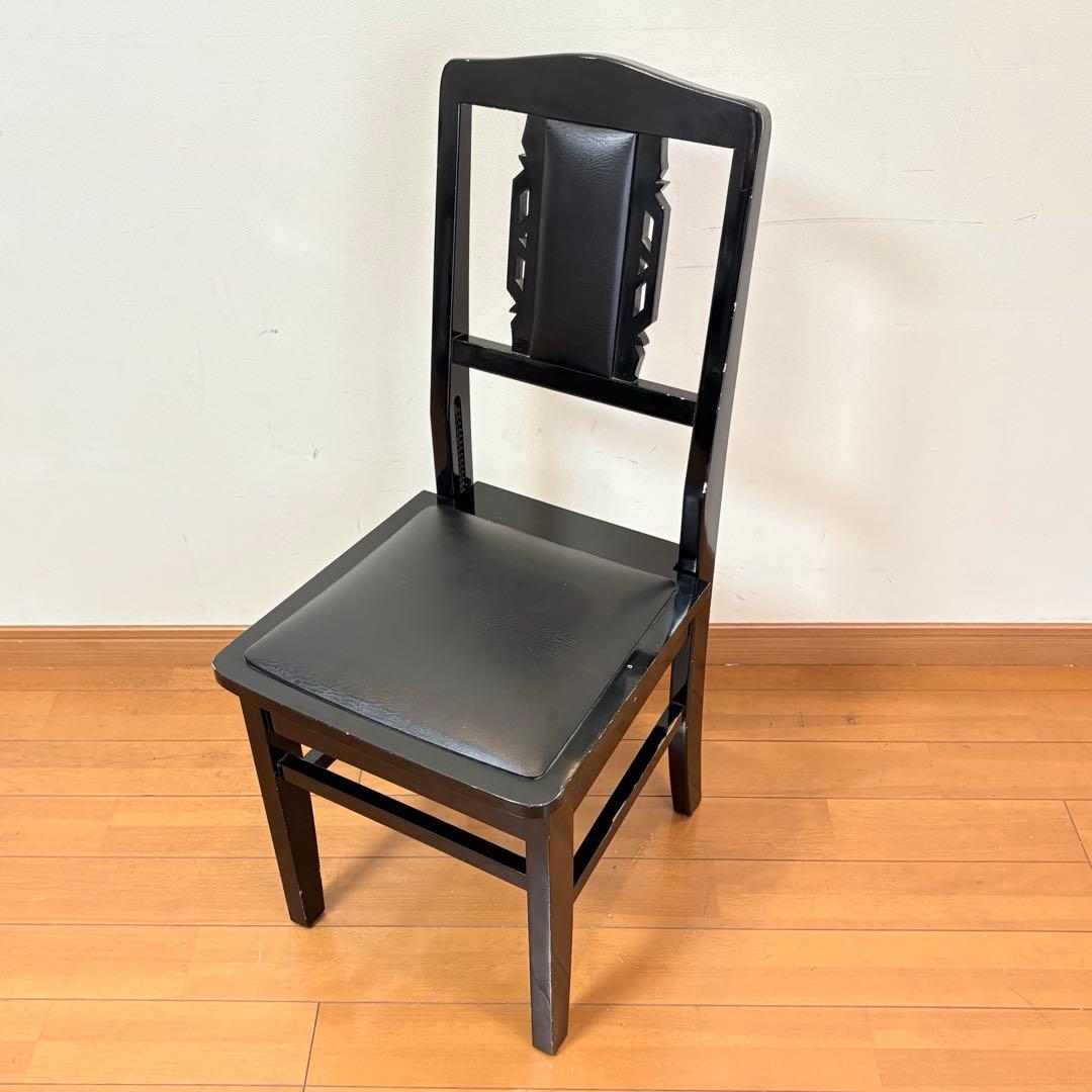 【動作良好・背もたれクッション付き】トムソン椅子 半艶塗装 アップライトピアノ