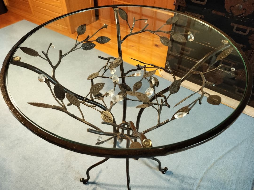 ガラステーブル インテリア