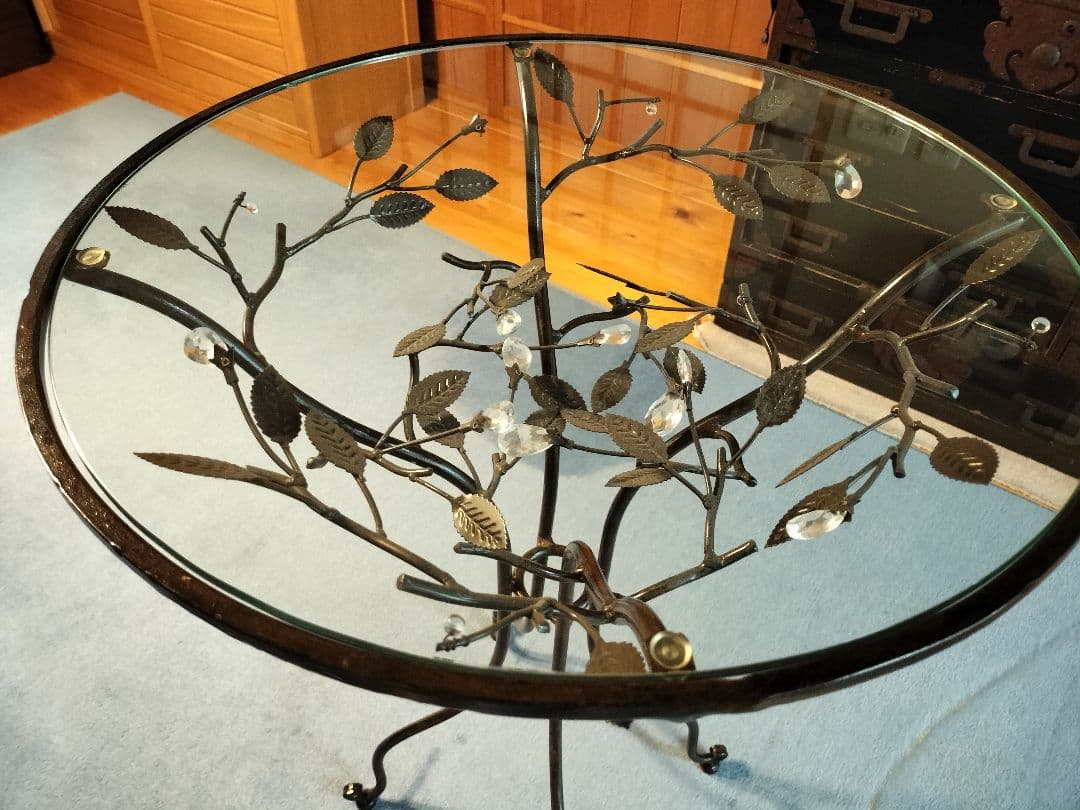 ガラステーブル インテリア