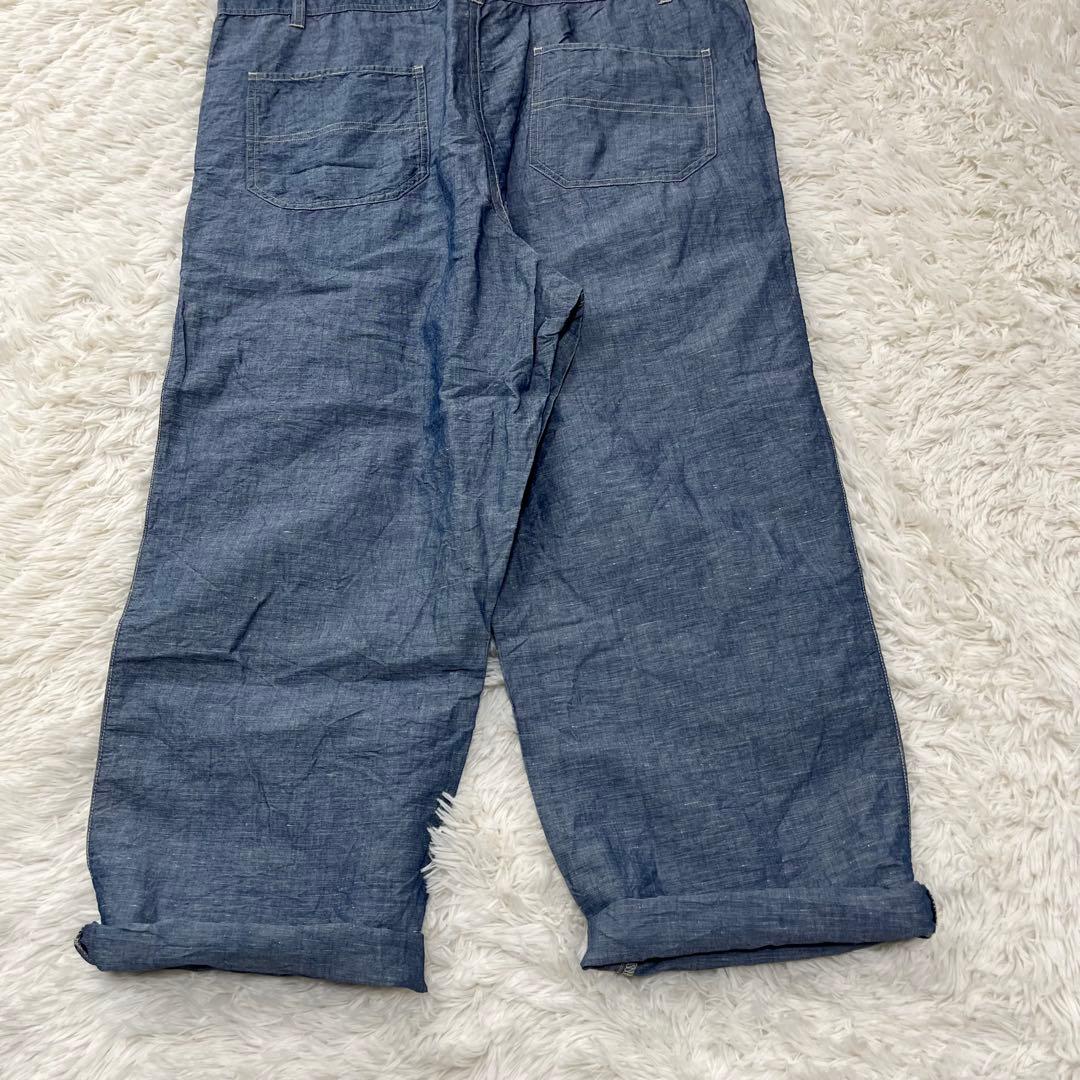 【美品】ネストローブ シャンブレー オールインワン リネン