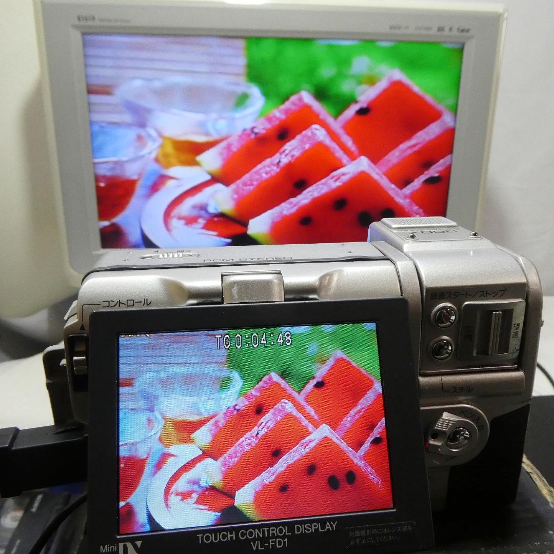 動作良好 シャープ VL-FD1 MiniDVビデオカメラ DVDダビングに最適