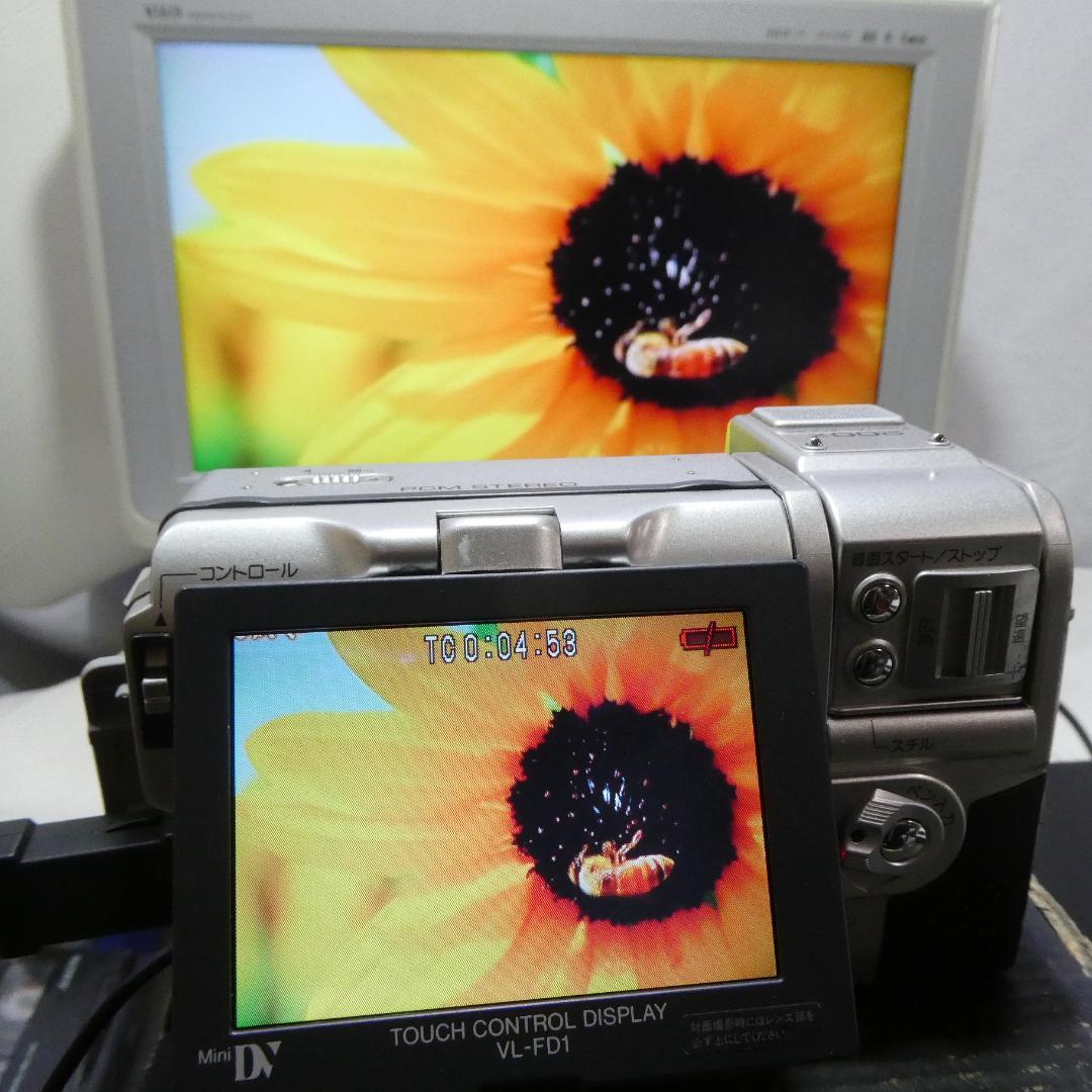 動作良好 シャープ VL-FD1 MiniDVビデオカメラ DVDダビングに最適