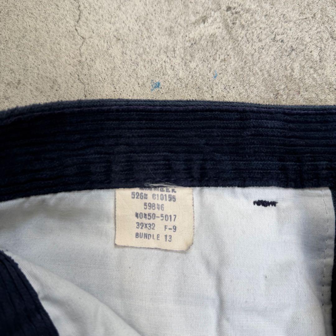 90s DOCKERSドッカーズ 太畝コーデュロイパンツ ネイビー