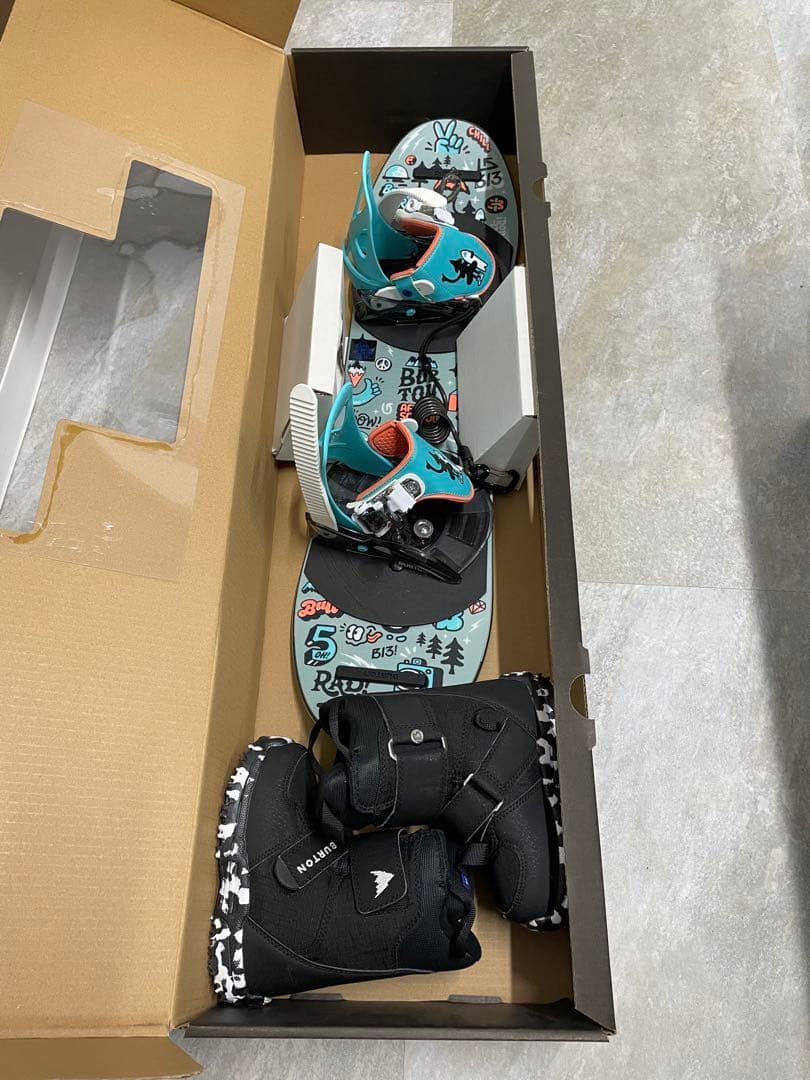 キッズ Burton アフタースクール 80 ボード&バイン、ブーツセット