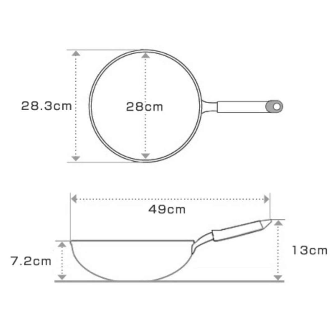 新品　ビタクラフト　スーパー鉄ウォックパン　28cm