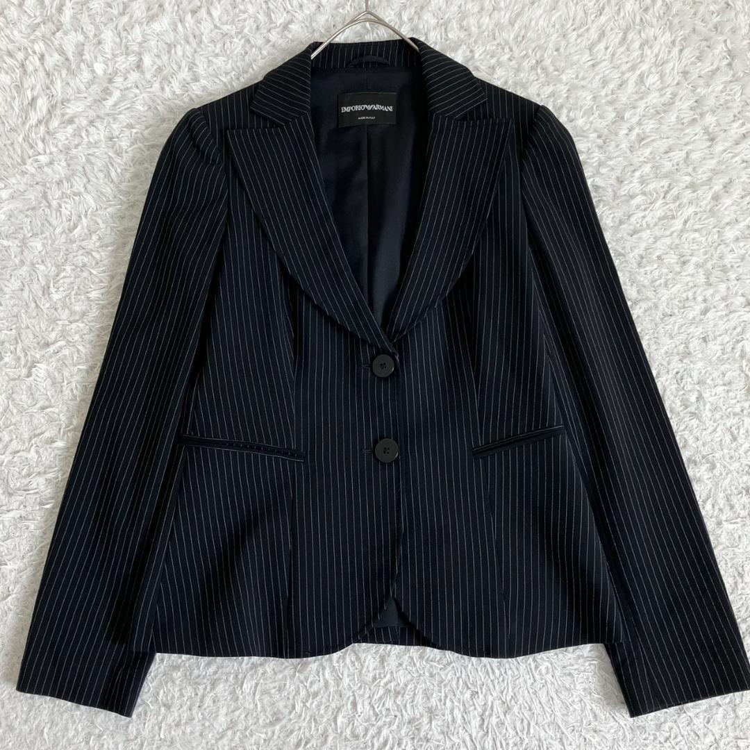 美品✨エンポリオアルマーニ セットアップ スーツ パンツ 大きいサイズ 42 黒